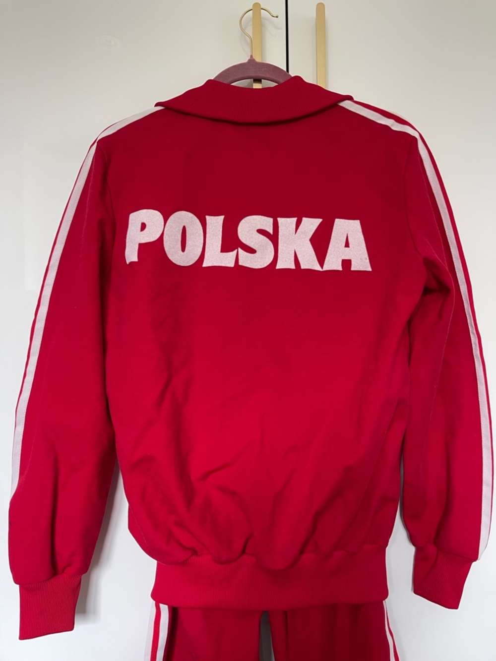 ADIDAS Rare 1980s Vintage Polska Olympic tracksuit Made In West Germany Small - Picture 3 of 14